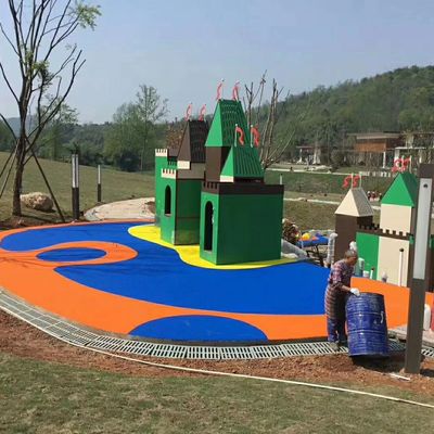 Buen precio Suelo de goma creativo del gimnasio de EPDM con color amarillo azul rojo del arco iris en línea