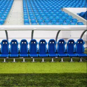 Buen precio Asiento al aire libre del estadio de 12 asientos, banco del refugio del fútbol para el estadio de la escuela en línea