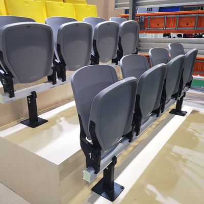 Buen precio Procesamiento de inyección de aire asientos deportivos de estadio de plástico con silla de blanqueo estructural de metal en línea