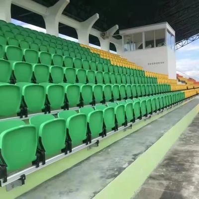 Buen precio Logotipo personalizado Estadio silla fija en verde amarillo azul rojo naranja - muestras gratuitas incluidas en línea