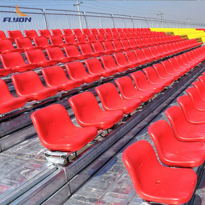 Gradas de estadio de aluminio con certificación ISO9001, duraderas y portátiles, con asientos personalizados