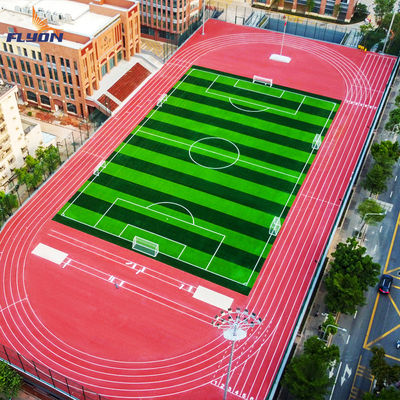 Buen precio Pista de atletismo de caucho resistente a los rayos UV de 400 metros Pista de atletismo de tartán en línea