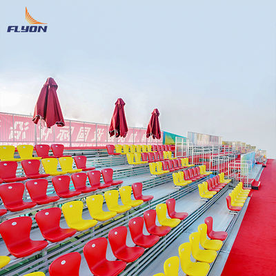 Buen precio EN 12727 Compliant Aluminum Bleachers with BS 5852 Fire Resistance and 5 Years Warranty for Outdoor Stadium Seating en línea