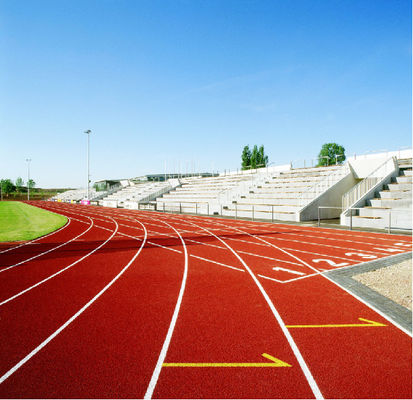 Buen precio Las pistas corrientes atléticas durables IAAF certificaron el grueso de 15.9m m para el estadio en línea