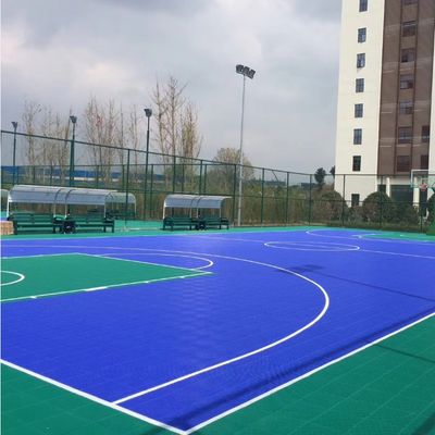 PP durables que entrelazan el suelo de los deportes, tejas resistentes de la corte del deporte al aire libre del rasguño