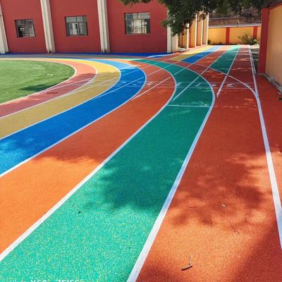 Buen precio pistas de funcionamiento atléticas del grueso de 13m m con el material de los gránulos de EPDM SBR en línea