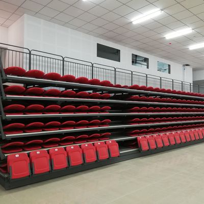 Asiento retractable material del blanqueador del HDPE para el gimnasio de las escuelas