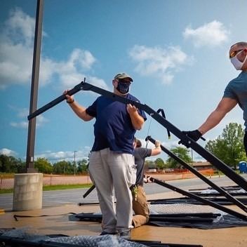 Buen precio Tejas portátiles de la protección de la hierba del acontecimiento con el ODM de Gray Color Black Color en línea