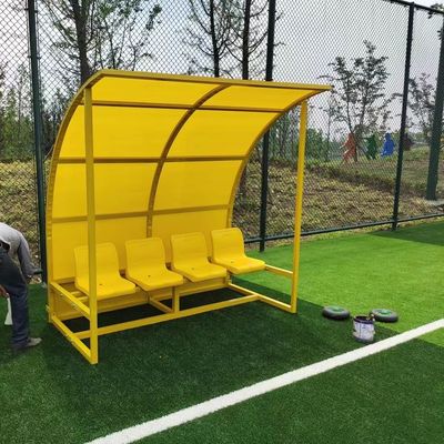 Buen precio Bancos substitutos modificados para requisitos particulares del fútbol con el refugio para el club del fútbol del estadio de la escuela en línea