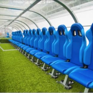 Buen precio Banco de los submarinos del fútbol del estadio de la escuela con el material de acero galvanizado refugio en línea