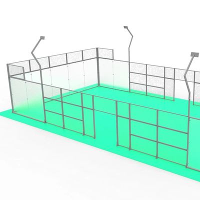 Buen precio Corte de tenis de padel verde personalizado con superficie lisa y 1 año en línea