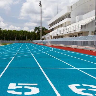 Buen precio Pistas de atletismo personalizadas fácil de instalar con resistencia al desvanecimiento en línea