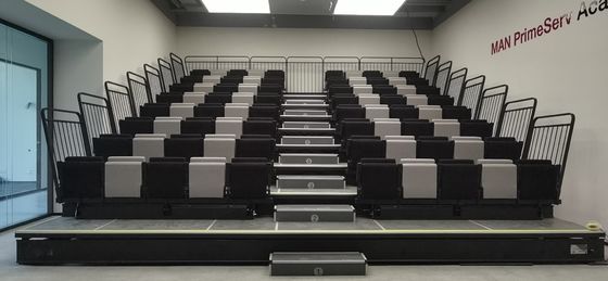 Buen precio Ancho y altura personalizados asientos retráctiles de la tribuna de blanqueo fácil de instalar garantizado en línea