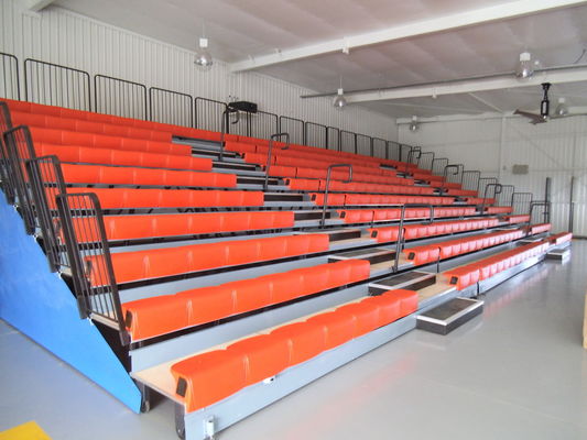 Buen precio Sillón de la tribuna retráctil personalizado recto o curvo Configuración y longitud en línea