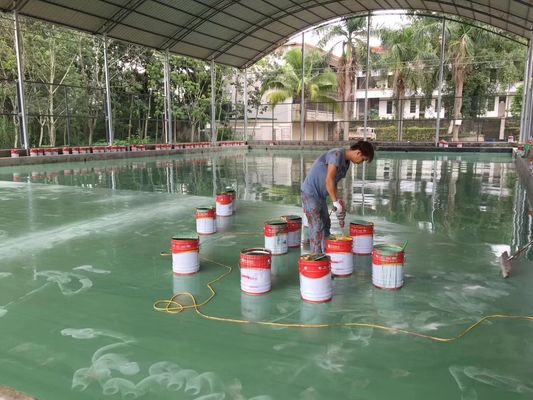 Buen precio Materiales impermeables de canchas deportivas de PU para asfalto de cemento en interiores o exteriores en línea