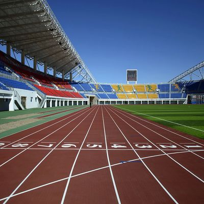 Buen precio Durabilidad Pistas de atletismo Superficie lisa 6Mm 400M Largo Resistente al desvanecimiento Color personalizado en línea