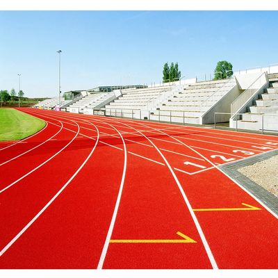 Buen precio Pista de carreras de larga distancia Superficie de goma 8M X 400M Fada y pista lisa resistente a los rayos UV en línea
