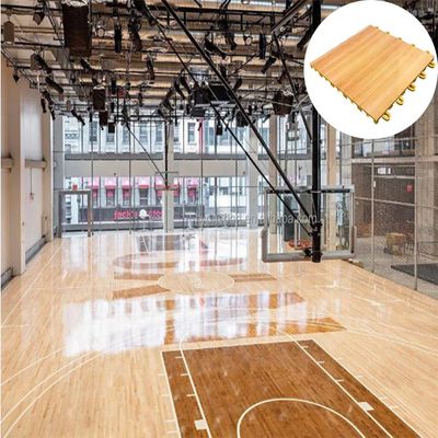 Buen precio Sistema de suelo deportivo de azulejos de PP rojo azul para canchas interiores al aire libre en línea