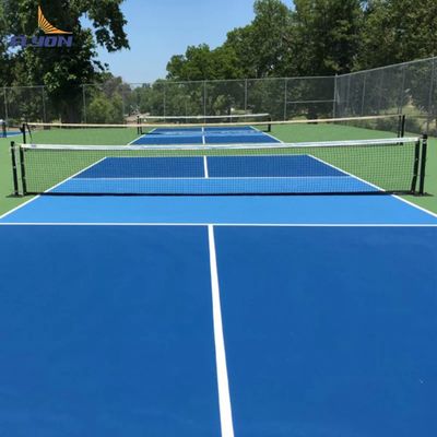 Buen precio Slip resistente a los rayos UV protegida de pickleball Corte de alfombra con 2 mm de PVC capa de base en línea
