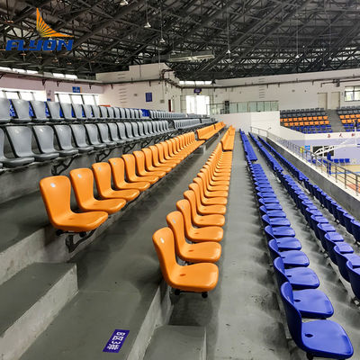 Asientos de estadio de plástico con alta resistencia a los rayos UV, disponibles en varios colores y alta durabilidad para eventos al aire libre