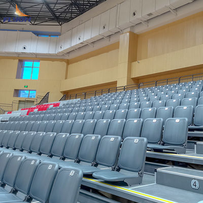 Instalación fácil de personalizar asientos retráctiles de gimnasio con piso opcional