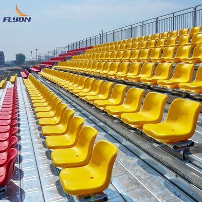 Tribunales deportivos de aluminio metálico para exteriores con barandilla de protección opcional