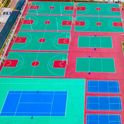 Buen precio Clasificación 1 Resistencia al fuego Corte deportiva de poliuretano Pu Piso deportivo para instalaciones multideportivas en línea