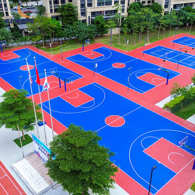 Buen precio Pu Piso de la pista de tenis de poliuretano Piso Deportivo de azulejos de poliuretano en línea