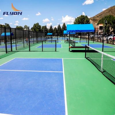 Corte de pickleball Mat Corte de tamaño Opción 60 * 30 pies para un rendimiento duradero
