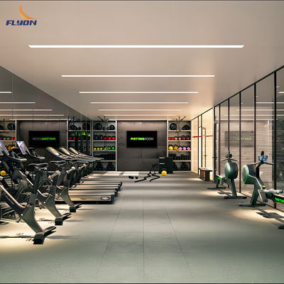 Alfombra de suelo de caucho antideslizante para gimnasios Parques infantiles 15-45 cm de espesor