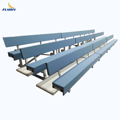 Nuevo andamio extraíble de 3 filas silla blanda de aluminio silla de blanqueo asientos deportivos