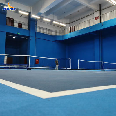 Buen precio Tamaño de la cancha Opción 44 * 20 pies o 60 * 30 pies de cancha de pickleball Instalación de alfombrillas con recubrimiento arcílico de arena cristalina en línea