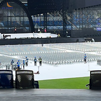 Suelos portátiles resistentes al fuego con garantía de 1 año, fáciles de transportar y sistemas de suelos temporales personalizables