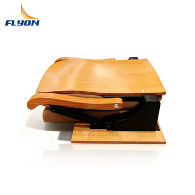 Gradas retráctiles acolchadas suaves y duraderas con asientos tapizados ajustables montados en la parte delantera para cines, salas de conferencias y eventos