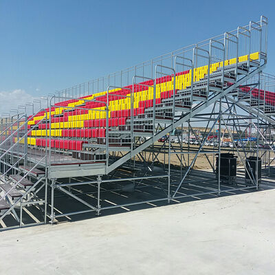 Buen precio Tribunales de aluminio con asiento duradero: fácil de instalar y desmontar asientos modulares para estadios en línea