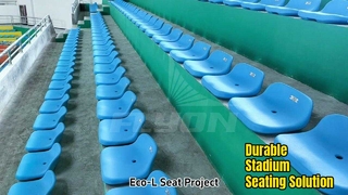 Asientos Eco L Stadium, HDPE duradero moldeado por soplado
